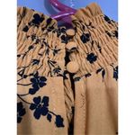 Nanette Lepore Nanette  Colonel Mustard Pleated High Neck Dress Sz 6 Photo 6