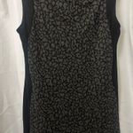 Lápis Elegant Black and Gray Patterned Dress Size M Photo 0