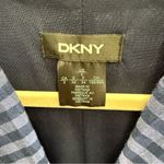 DKNY  Vintage Blue Checkered Cotton Blend Button Down Sleeveless Dress Photo 2