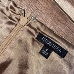 Etcetera  Snake Print Mini Pencil Skirt Faux Leather Lined Size 4‎ Tan Sage Green Photo 4