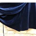 Urban Outfitters Womens Sz S Brooklyn Blue Velvet Faux Wrap Romper Playsuit Photo 5