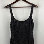 Aidan Mattox  Size 12 Black Beaded Mini Dress Photo 2