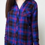 Rails  Hunter Electric Blue, Black & Red Button Down Flannel Shirt | S Photo 0