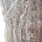 Lace Ivory J. Gee Maxi Sleeveless Boho Flowy Romantic Dress Women’s M Blouson Size M Photo 7
