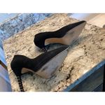 Lodi newgel sculpted heel black suede pumps size 37 Photo 6