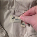 Eddie Bauer Golf Beige Quarter-Zip Jacket Size Medium Photo 2