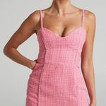 Showpo Pink Tweed Dress Photo 0