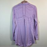 Duluth Trading Co Pier Genius UPF 50+ Purple Striped Pockets Athletic Dress S Photo 9