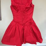 House Of CB  Size S TALL  'Cupid' Scarlet Pleated Mini Dress‎ NWOT Photo 2
