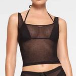 SKIMS  Mesh Rhinestone Swim Cover-Up Photo 0