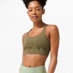 Lululemon  Energy Bra Long Line Ice Wash Green size 4 Photo 0