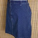 Liz Wear Denim Pinstriped A-Line Denim Skirt Photo 2