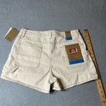 Dickies  Shorts Womens Juniors 9/29 Cream High Rise Carpenter Shorts‎ NEW Photo 6