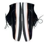 Vince Black Glazed Leather Reed Platform Oxford Lace Up Shoes Sneakers size 8 Photo 6