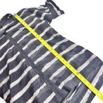 Lafayette 148  Silk Blend Striped Hi Low Blouse Photo 7