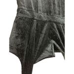 l*space L* Black Silver Metallic Vera Velvet Ribbed Wide Leg Jumpsuit XS Photo 5