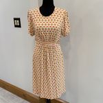 Boden Floral Crew Neck Jersey Short Sleeve Mini Dress Size 12 Yellow Photo 3