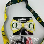 Oregon Ducks U of O College Swag Lanyard Keychain Hair Bow Photo 3