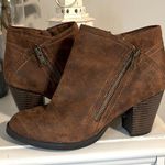Rampage Rich Brown Suede Like Ankle Boots Photo 0