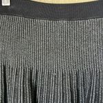 ALC Frank A.L.C. Black shimmer ribbed mini flare skirt Photo 3