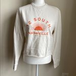 Faherty  12 South Nashville Sweatshirt Cream Velour Sunset Photo 1