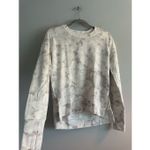 Athleta  Boaster Luxe Printed Sweatshirt in Chakra Floral Bluff Grey Size XXS Photo 2