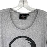 Harley Davidson Women's Wille G Skull Scoop Neck Graphic Tee with Rhinestones Photo 2