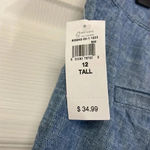 Gap NWT High Rise Girlfriend Khaki Shorts Size 12 TALL Photo 3