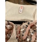 Raga Anthropologie  Sariah Sequin Sparkle Romper shorts dolman sleeves v neck XS Photo 8