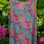 Belle by Kim Gravel Relaxed Pink and Blue Tank Top Size XL Photo 1