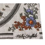 Visba Stoffels Swiss Silk Pocket Square Flower Wagon Vintage Hanker Photo 5