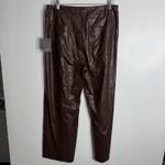 Lysse  Vegan Leather Wide Leg Deep Burgundy XL Pull On Stretch NWT Photo 2