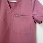 FIGS  Women's Blush Pink Scrub Top V-neck Pocket Technical Collection Size XS Photo 1