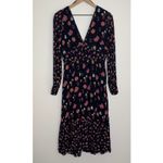La Maison Talulah Pink Floral Long Sleeve Maxi Dress Medium Feminine Blue Photo 3