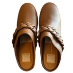 Dolce Vita Hila Brown Leather Braided Block Heel Mule Clogs Photo 5