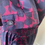 Gap  Floral Mini Dress in Navy and Burgundy, Drop Waist size M Photo 12