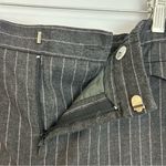 Tibi Grey and Pink Pinstripe Straight Leg Trouser Pants Size Medium Photo 4