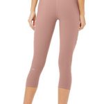 Alo Yoga  high waist slice Leggings Capri Smokey Quartz XS Photo 2