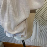 Reiss  Maja V-Neck Metallic Top‎ in Neutral Photo 7