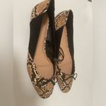 ZARA  trafaluc snakeskin and black flats new size 8 Photo 1
