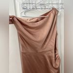 Show Me Your Mumu Jodie Dress Rose Gold Luxe Satin (Size XXL) Photo 6