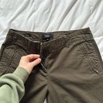 Talbots  Womens Size 6 Pants Modern Fit Zip Pockets Dark Green Zip Leg Photo 4