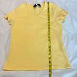 basic editions Vintage 90’s  Cotton Stretch T Shirt Size Small Modern Fit Yellow Photo 5