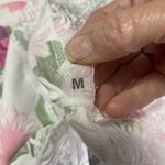 BODY DRAMA summer floral pajama set, lace detail size Medium,‎ vintage White Photo 5