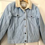 Empyre Corduroy Sherpa Lined Jacket Sz XS Blue Photo 2