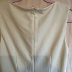 Calvin Klein size 8 white jumpsuit V-Neck Sheath Mini Dress Photo 9