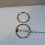 Gold Tone Textured Bangle Bracelets Set of 2 Stackable Women Fashion Jewelry Photo 3