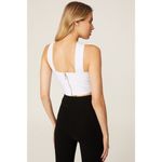 Herve by Herve Leger White Bandage Crisscross Sleeveless Crop Top Size Small Photo 3