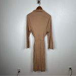 Goumi Women’s Sandstone Full Length Robe Size Medium/Large Tan Photo 1