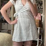 Jun & Ivy White Lace Cross Tie Dress Photo 0